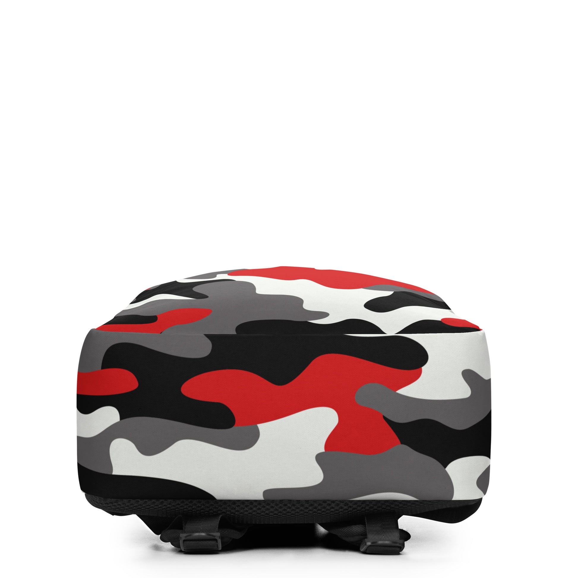 Minimalist Backpack | Red, Black & White Camouflage