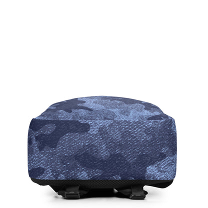 Minimalist Backpack | Denim Blue Camouflage