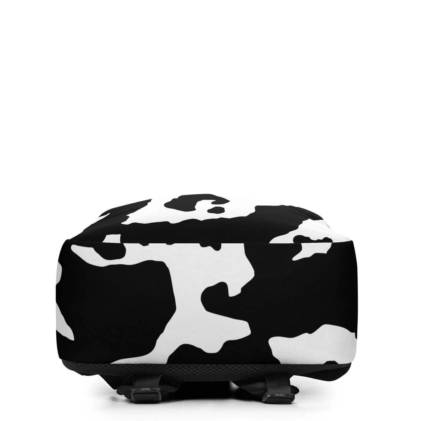 Minimalist Backpack | Black & White Cow Skin