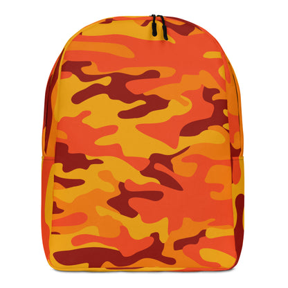 Minimalist Backpack | Orange & Red Camouflage