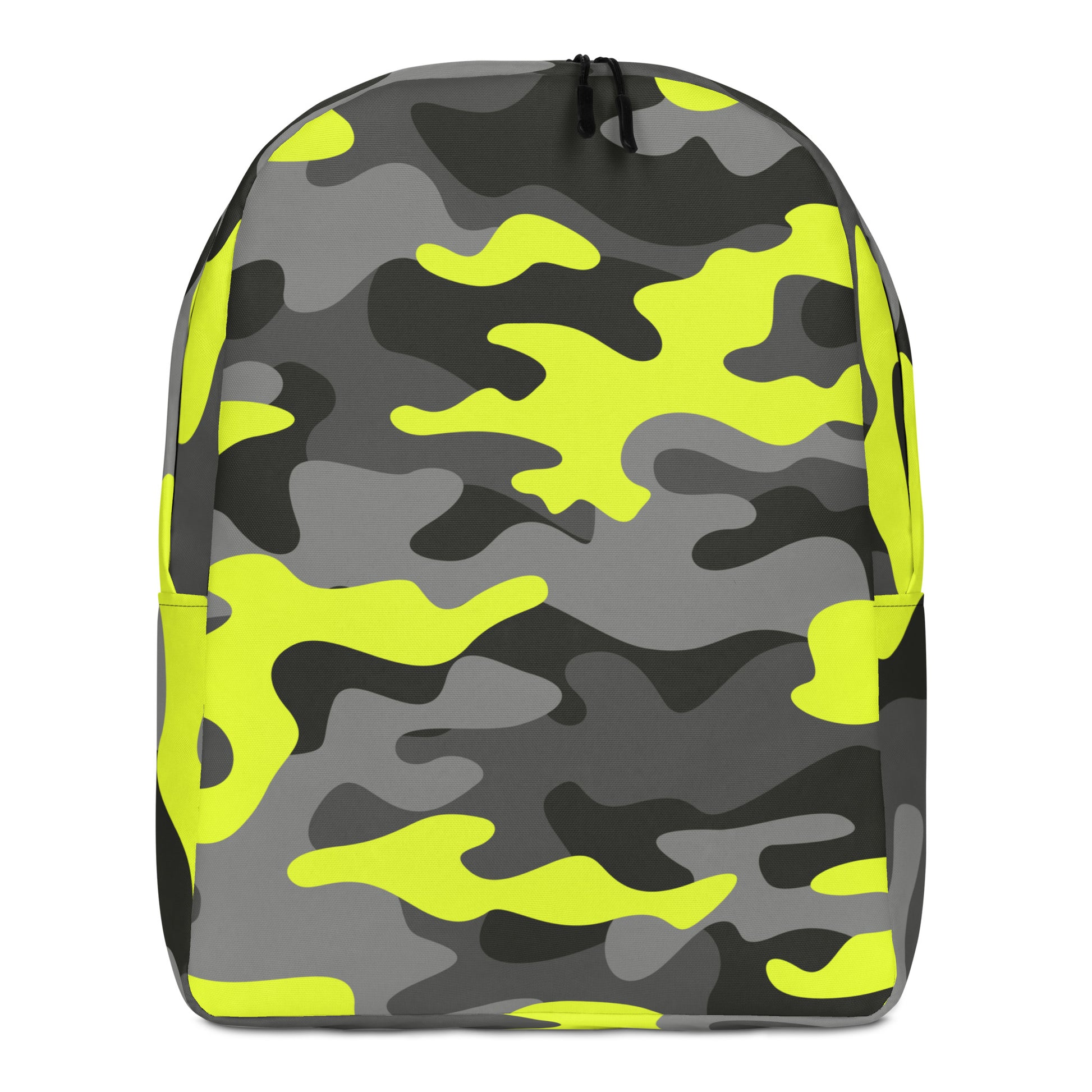 Minimalist Backpack | Black, Gray & Yellow Camouflage