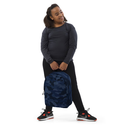 Minimalist Backpack | Deep Blue Camouflage