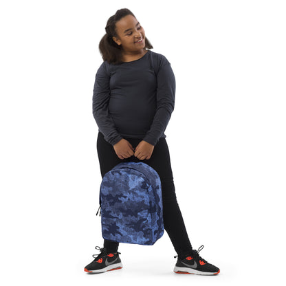 Minimalist Backpack | Denim Blue Camouflage