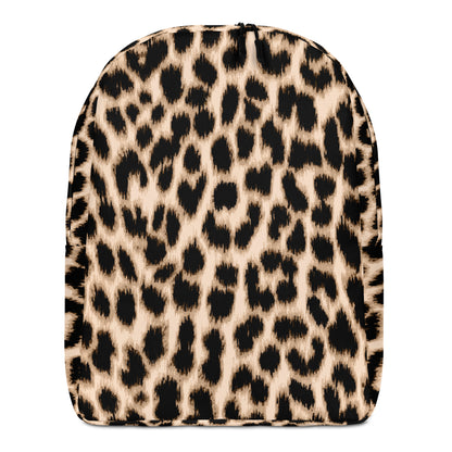 Minimalist Backpack | Cheetah Print | Classic Brown