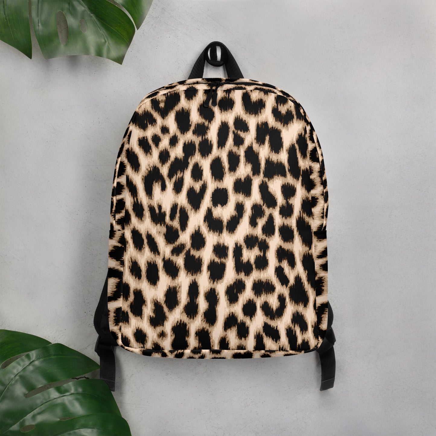 Minimalist Backpack | Cheetah Print | Classic Brown