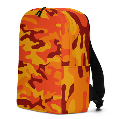 Minimalist Backpack | Orange & Red Camouflage