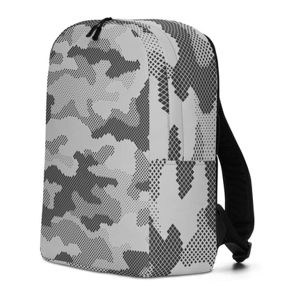 Minimalist Backpack | Black & White Digital Dotted