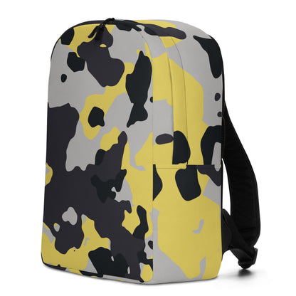 Minimalist Backpack | Yellow, Black & Silver Camouflage