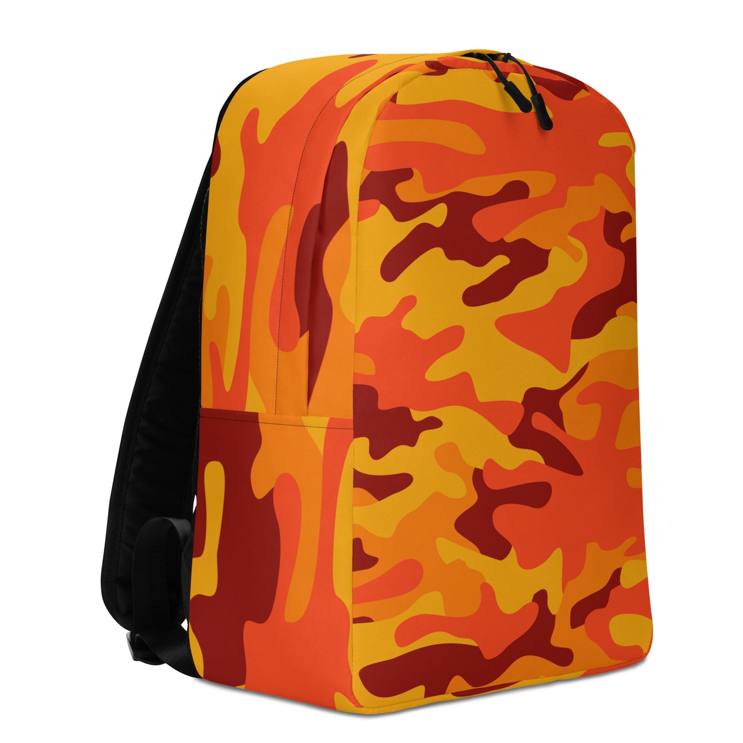 Minimalist Backpack | Orange & Red Camouflage