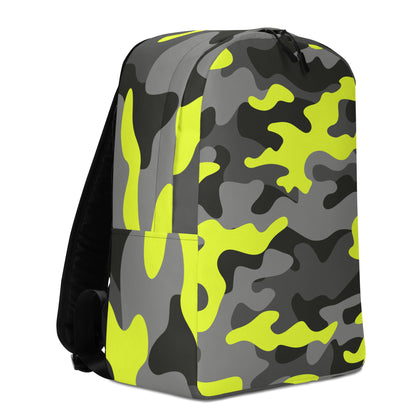 Minimalist Backpack | Black, Gray & Yellow Camouflage