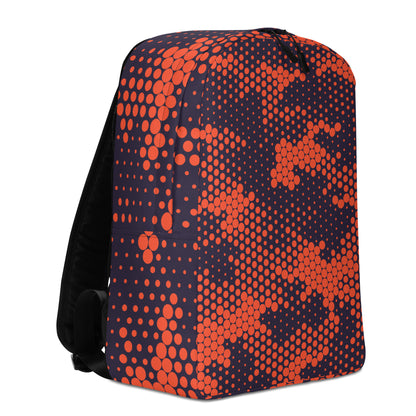 Minimalist Backpack | Orange & Blue Digital Camouflage