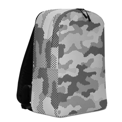 Minimalist Backpack | Black & White Digital Dotted