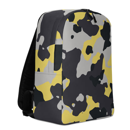 Minimalist Backpack | Yellow, Black & Silver Camouflage