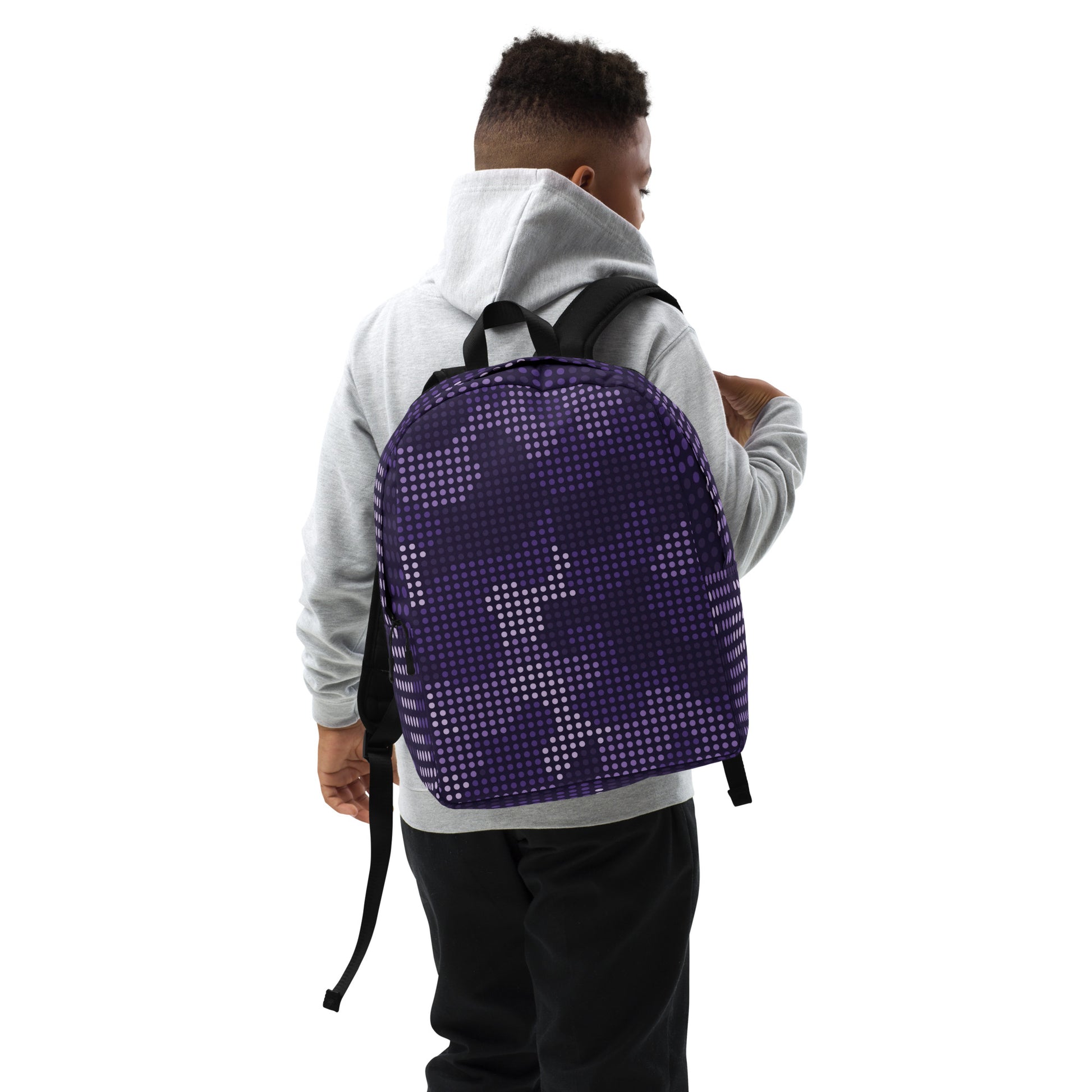 Minimalist Backpack | Blue Led Screen Camouflage