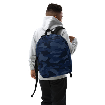 Minimalist Backpack | Deep Blue Camouflage