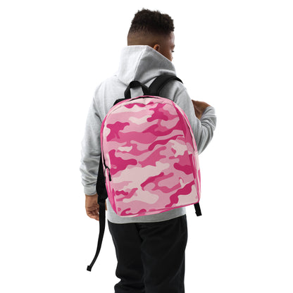 Minimalist Backpack | Lavender Pink Camouflage