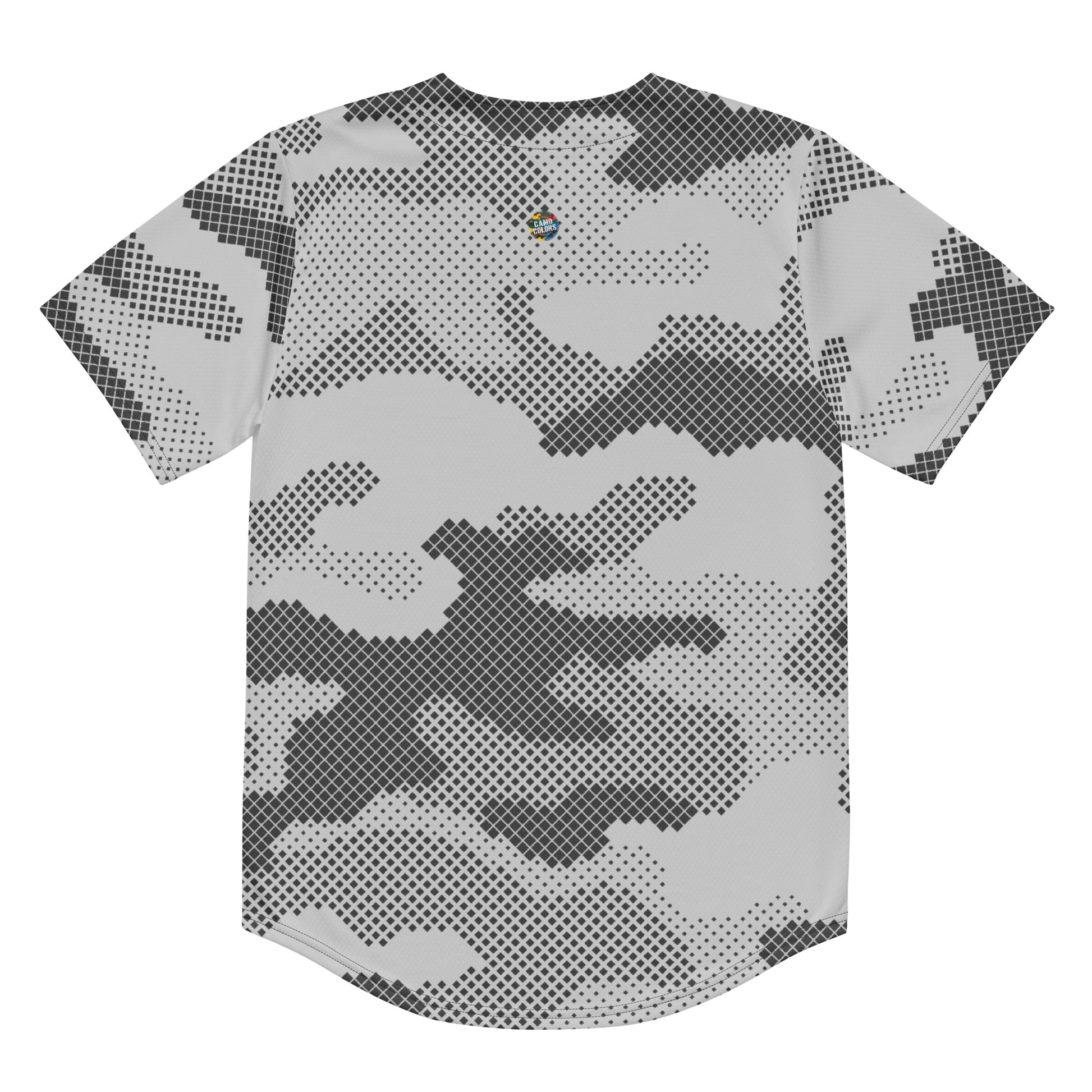 Baseball Jersey | Black & White Digital Camouflage