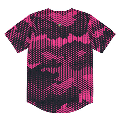 Baseball Jersey | Pink Digital Dotted Camouflage