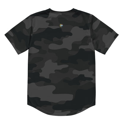 Baseball Jersey | Black Camouflage