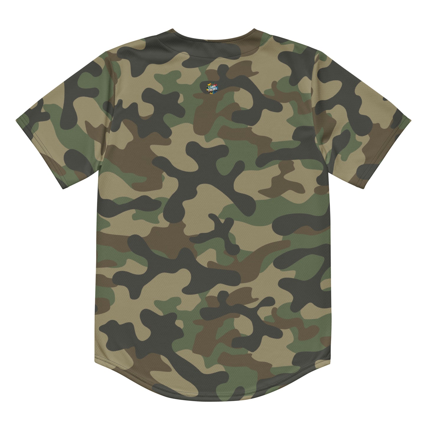 Baseball Jersey | Unisex | Military Brown Camouflage