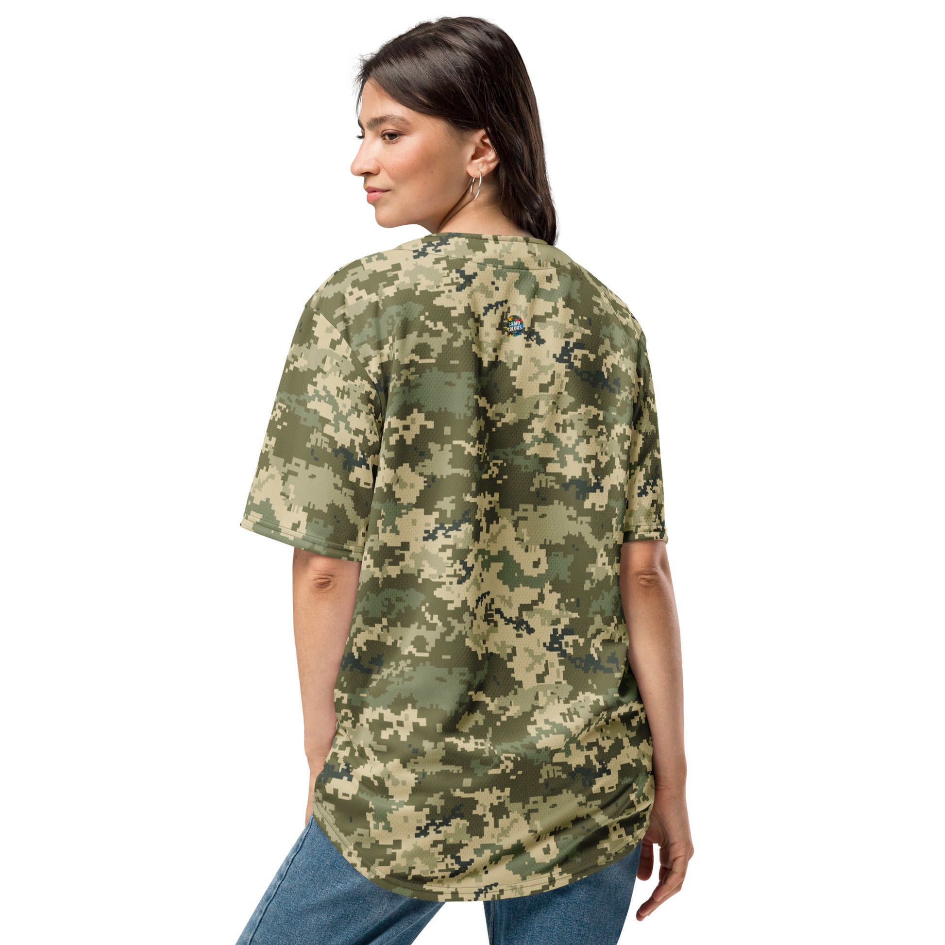 Green Camo Baseball Jersey | Ukraine Green Camouflage