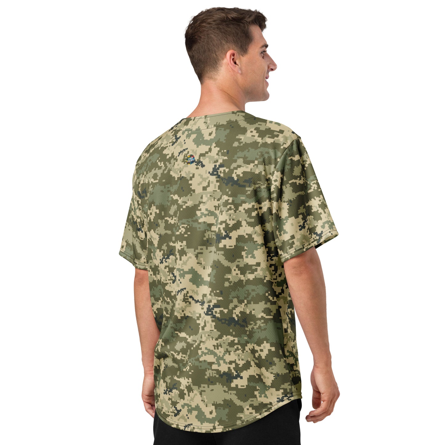 Green Camo Baseball Jersey | Ukraine Green Camouflage