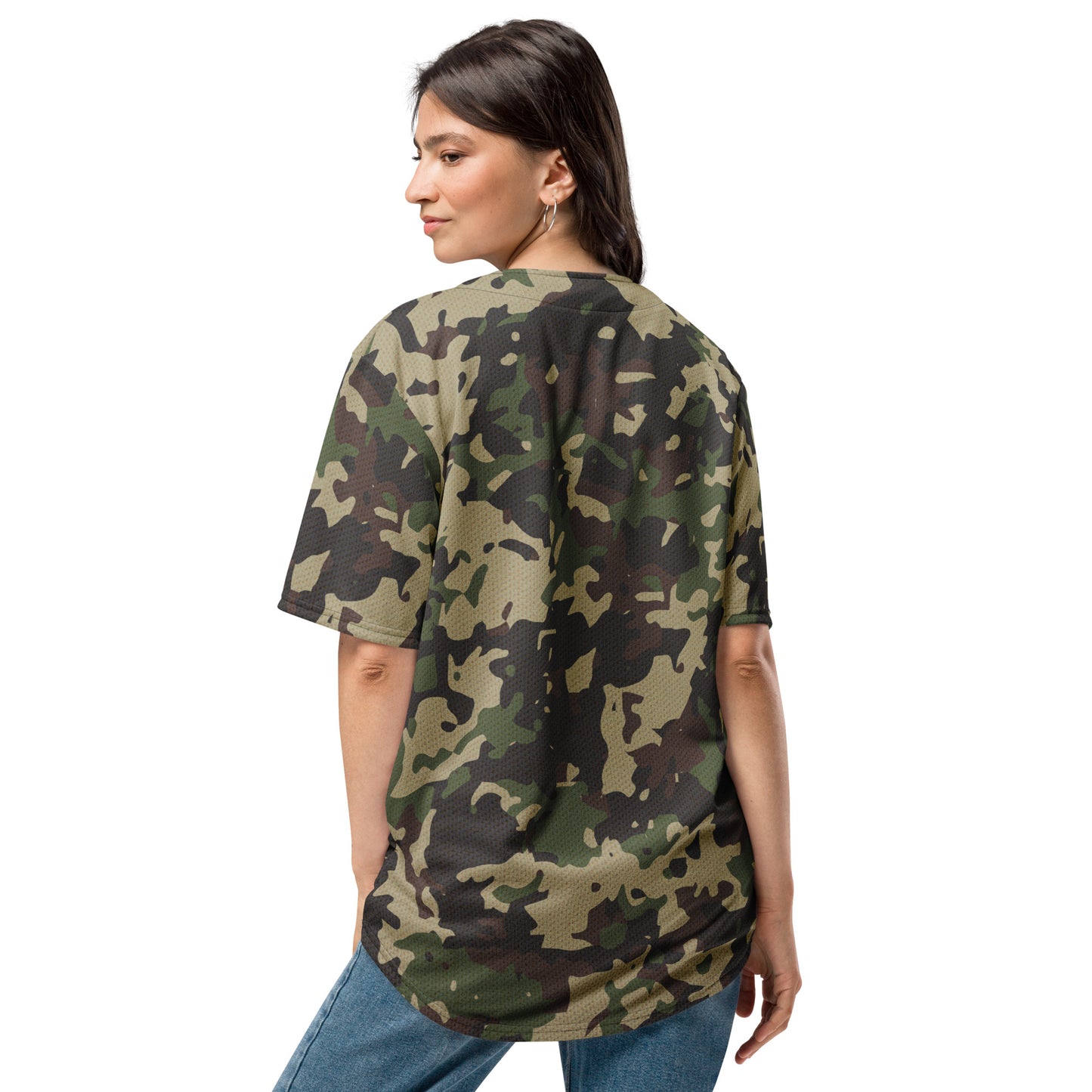 Camo Baseball Jersey | Military Brown, Khaki, Gray and Lava