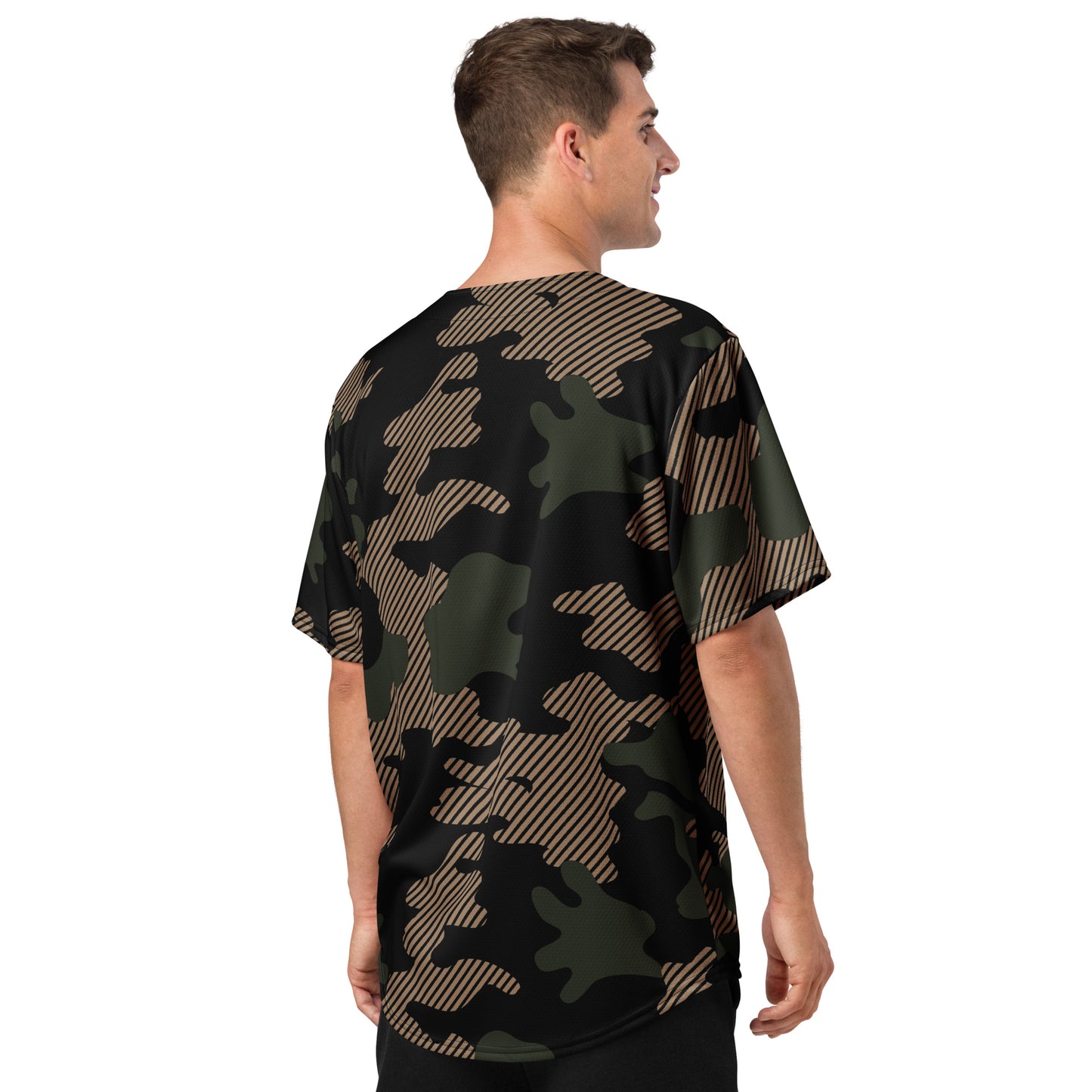 Camo Baseball Jersey | Military Green Camouflage