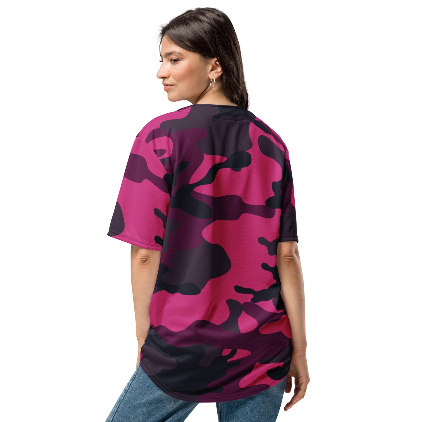 Pink Camo Jersey | Mixed Onyx and Blue Camouflage