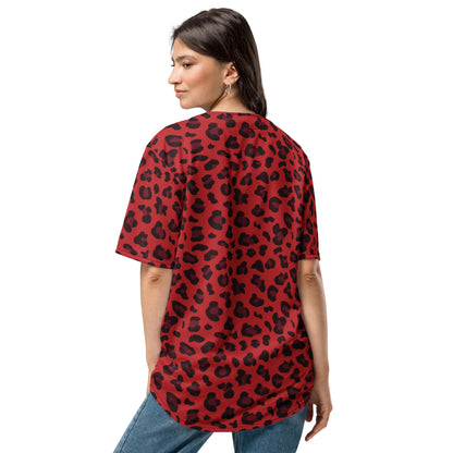 Leopard Jersey | Red and Black Pattern