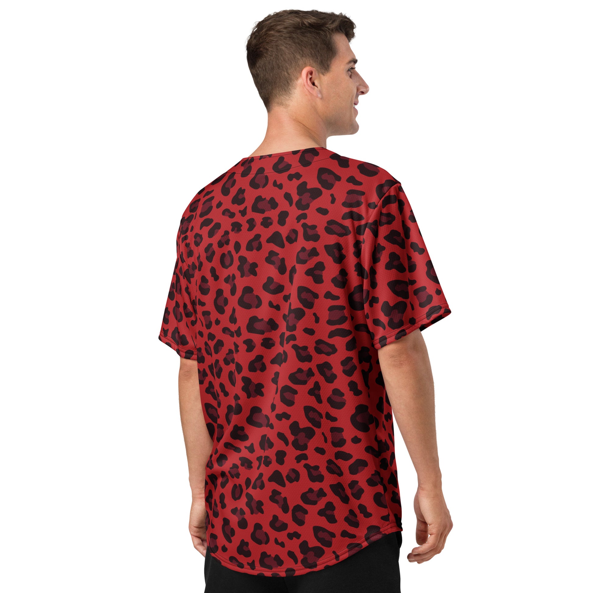 Leopard Jersey | Red and Black Pattern