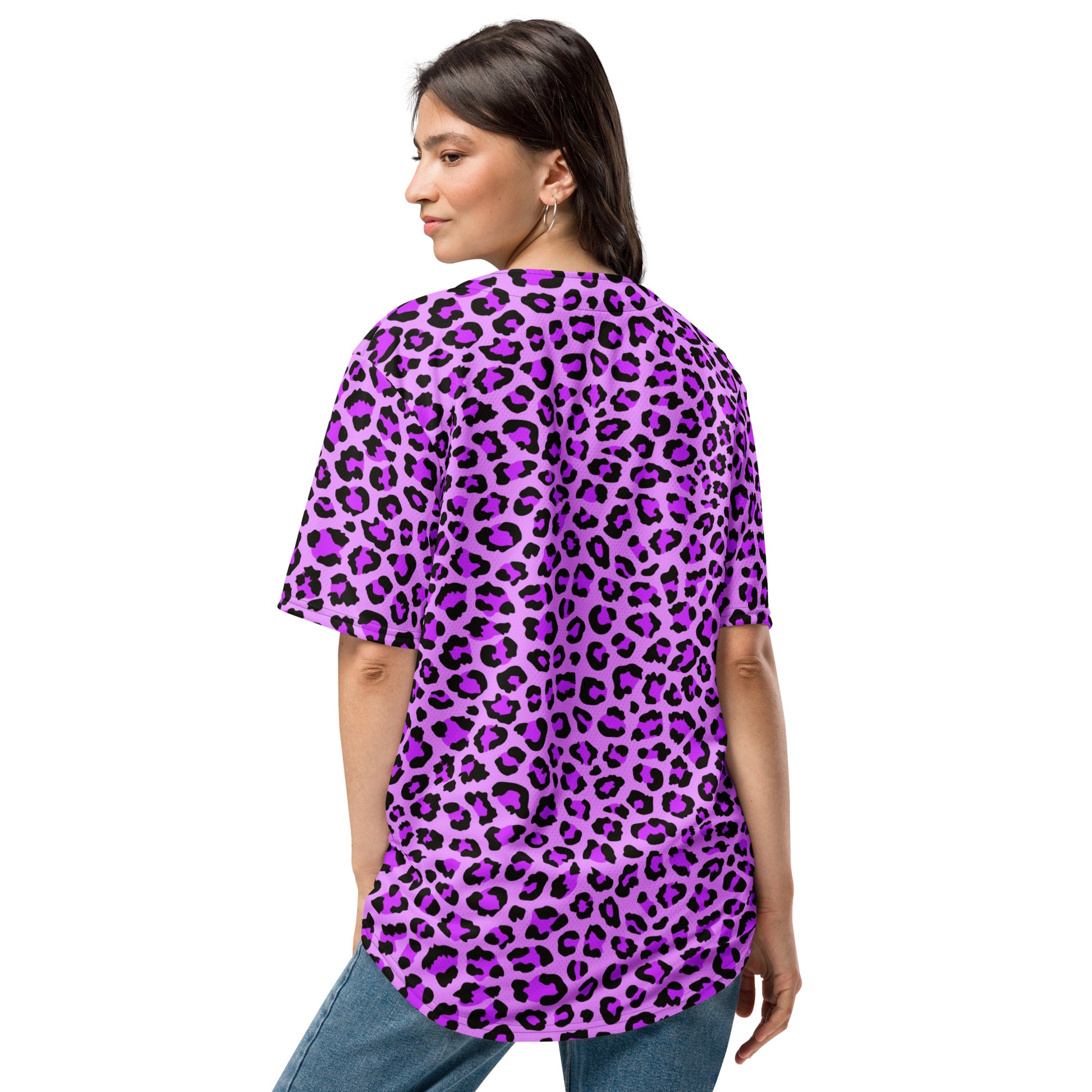 Leopard Jersey | Purple, Blue and Black Pattern