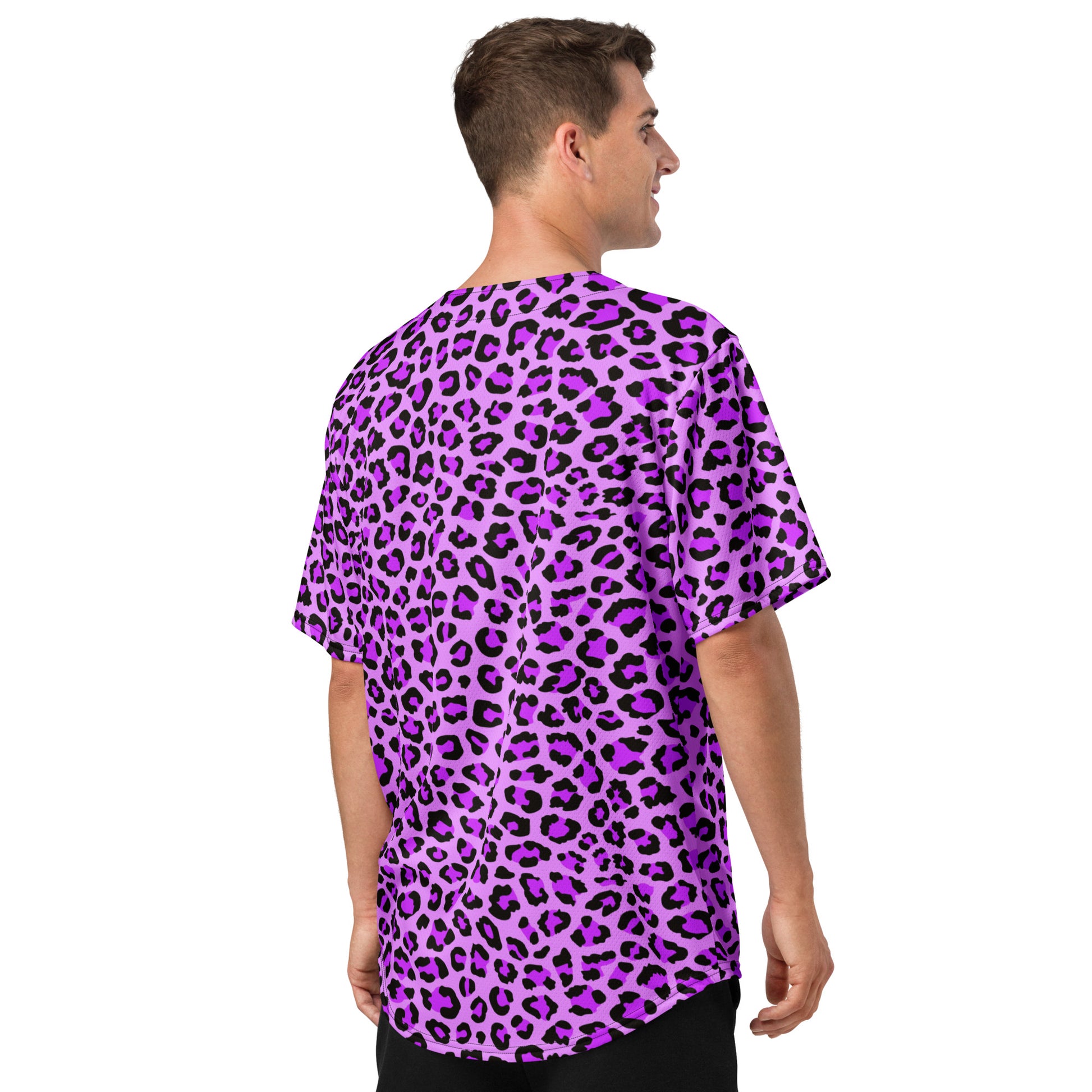 Leopard Jersey | Purple, Blue and Black Pattern