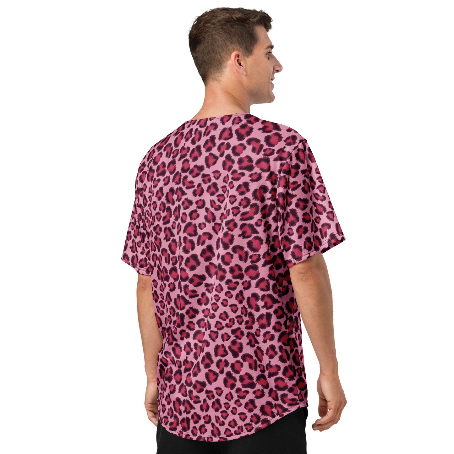 Leopard Jersey | Pink, Cherry and Black Pattern