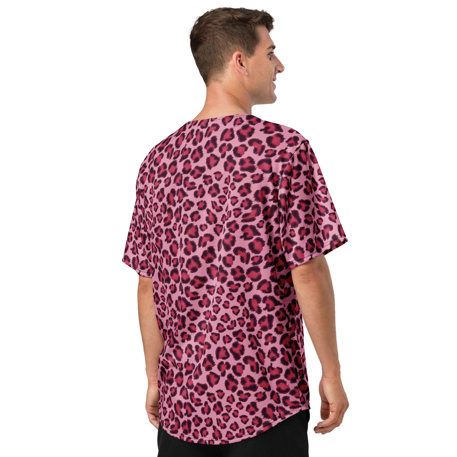 Leopard Jersey | Pink, Cherry and Black Pattern