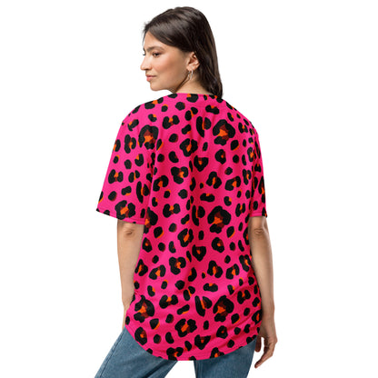 Leopard Jersey | Cerise Pink, Orange and Black