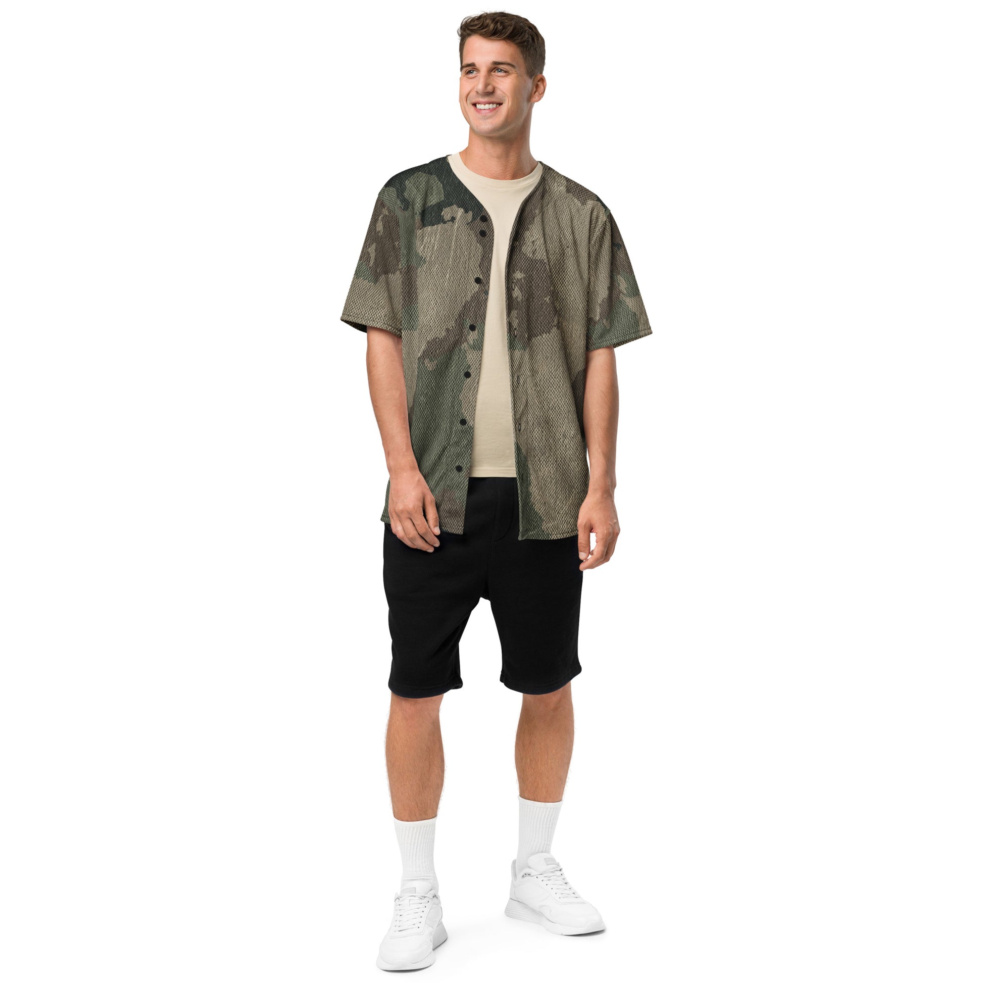 Baseball Jersey | Dirty Old Brown Camouflage