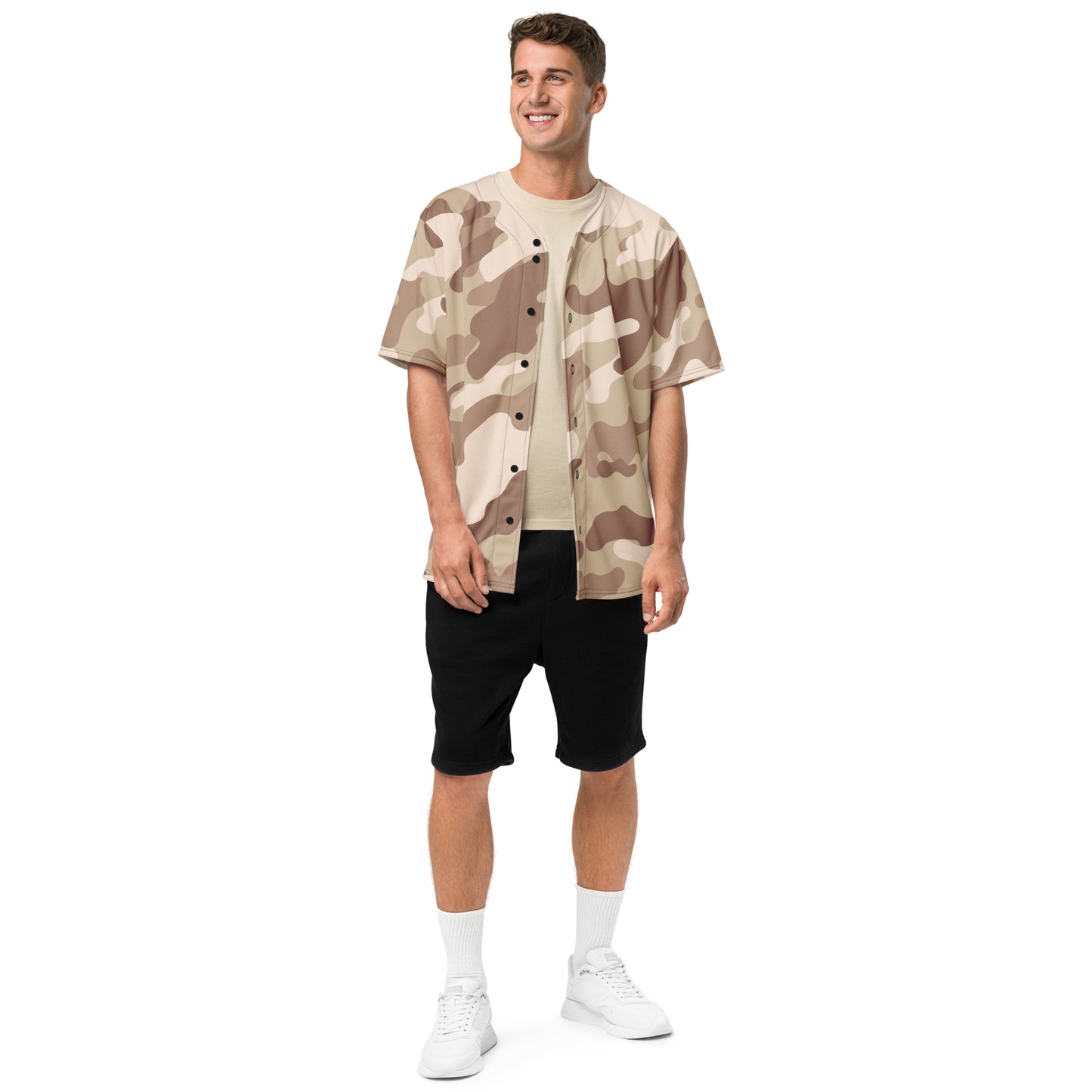 Baseball Jersey | Desert Brown Camouflage