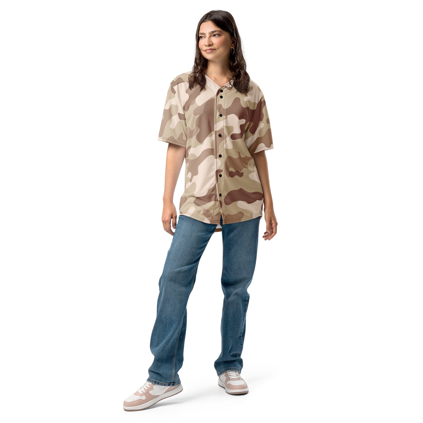 Baseball Jersey | Desert Brown Camouflage