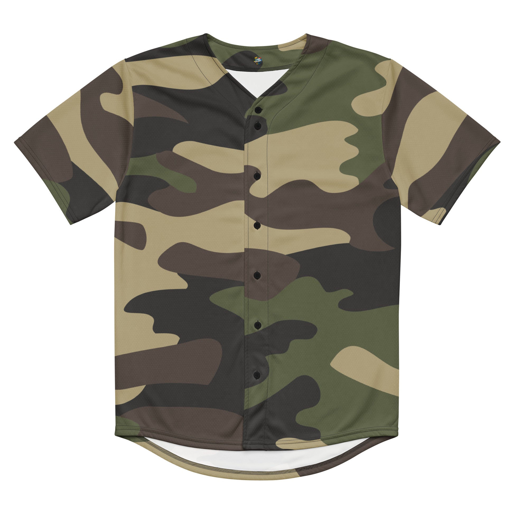 Baseball Jersey | Classic Green Camouflage