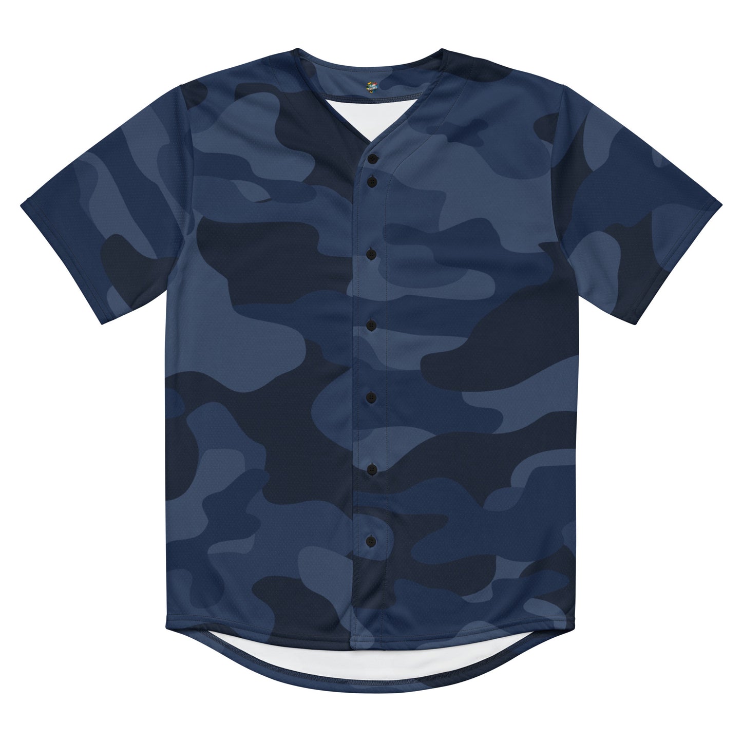 Baseball Jersey | Deep Blue Camouflage