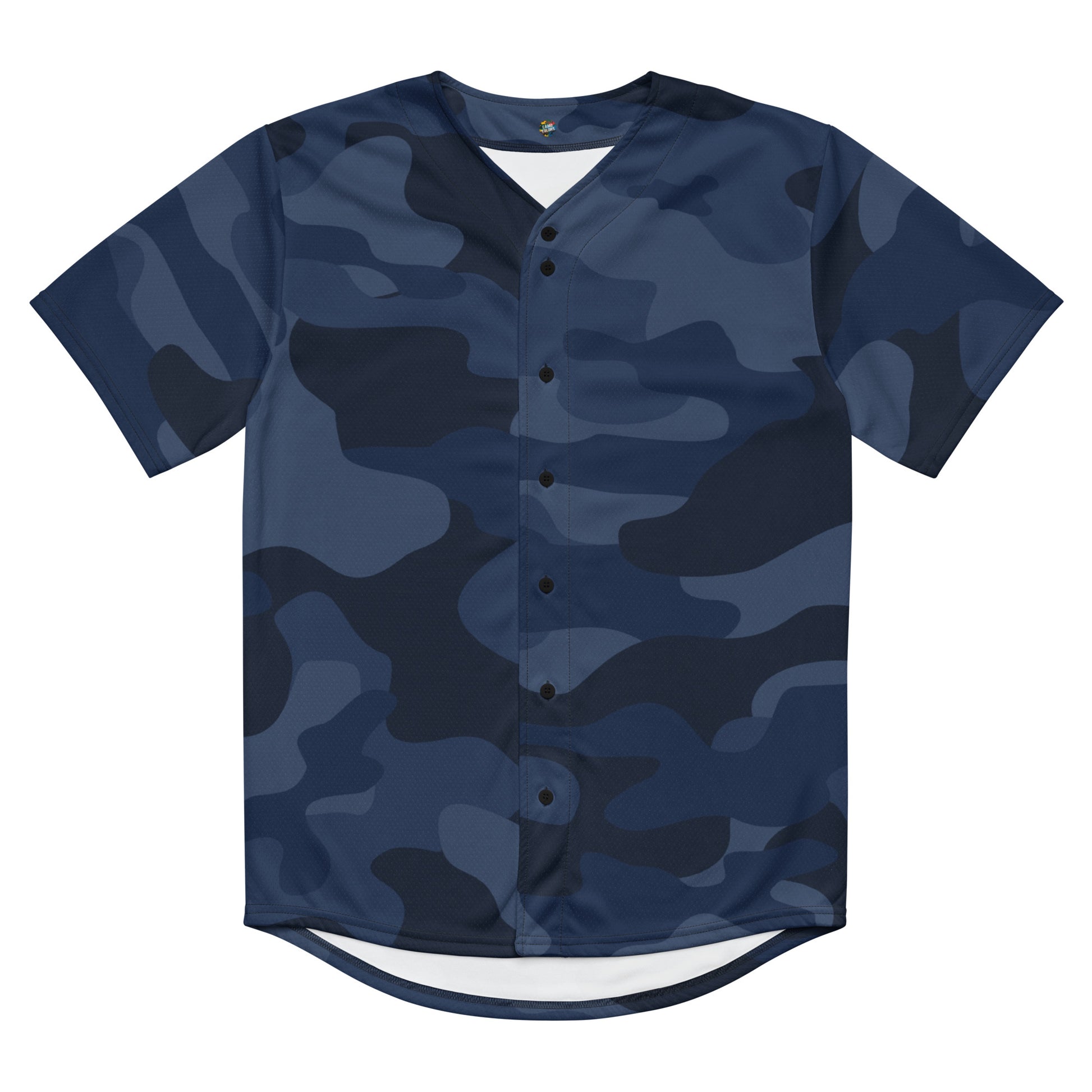 Baseball Jersey | Deep Blue Camouflage