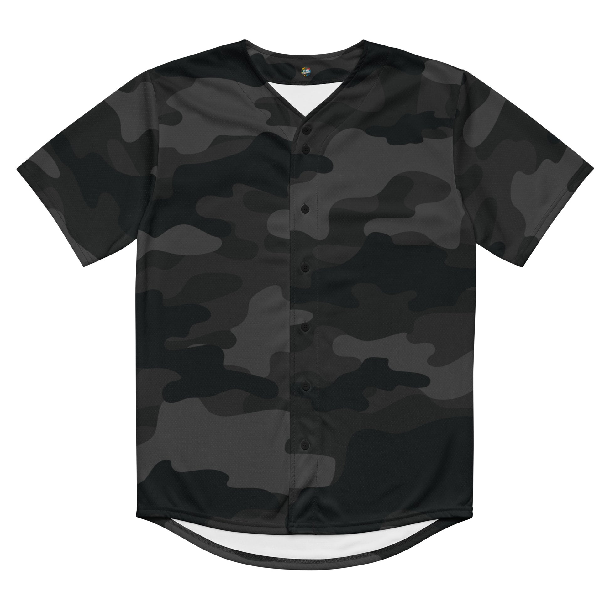 Baseball Jersey | Black Camouflage