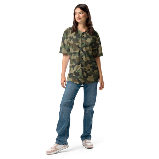 Camiseta de béisbol | Unisex | Camuflaje marrón militar