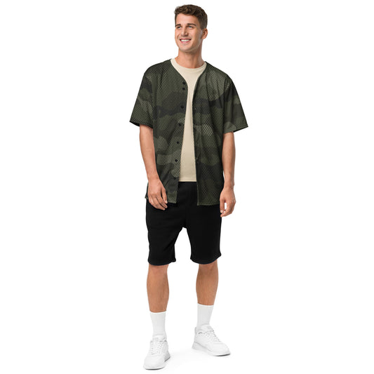 Camo Baseball Jersey | Brown Digital Dotted Camouflage