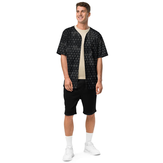 Camo Baseball Jersey | Stylish Black Hive