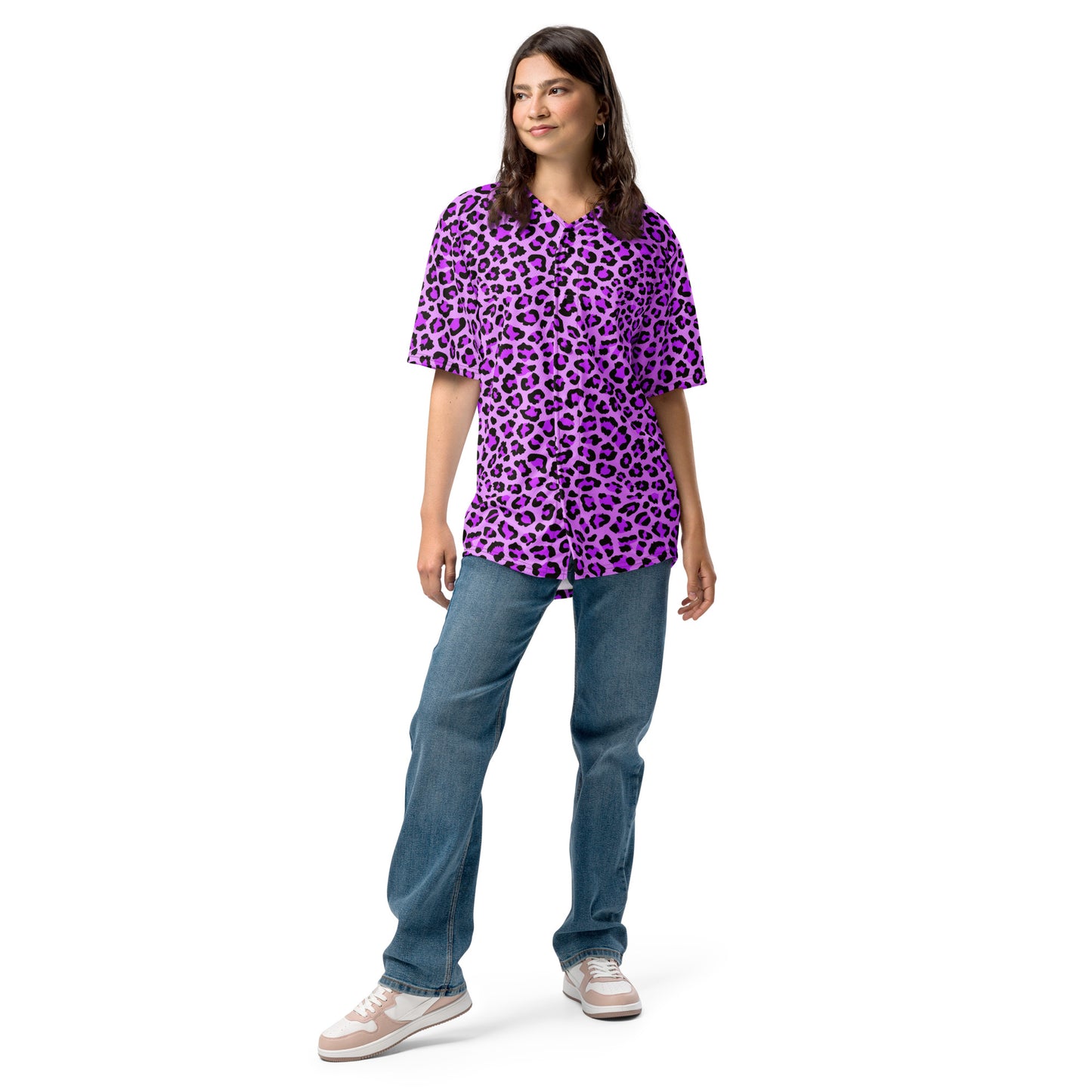 Leopard Jersey | Purple, Blue and Black Pattern