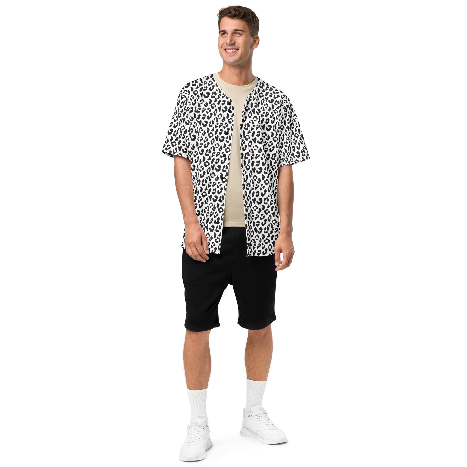 Leopard Jersey | Black and White Pattern