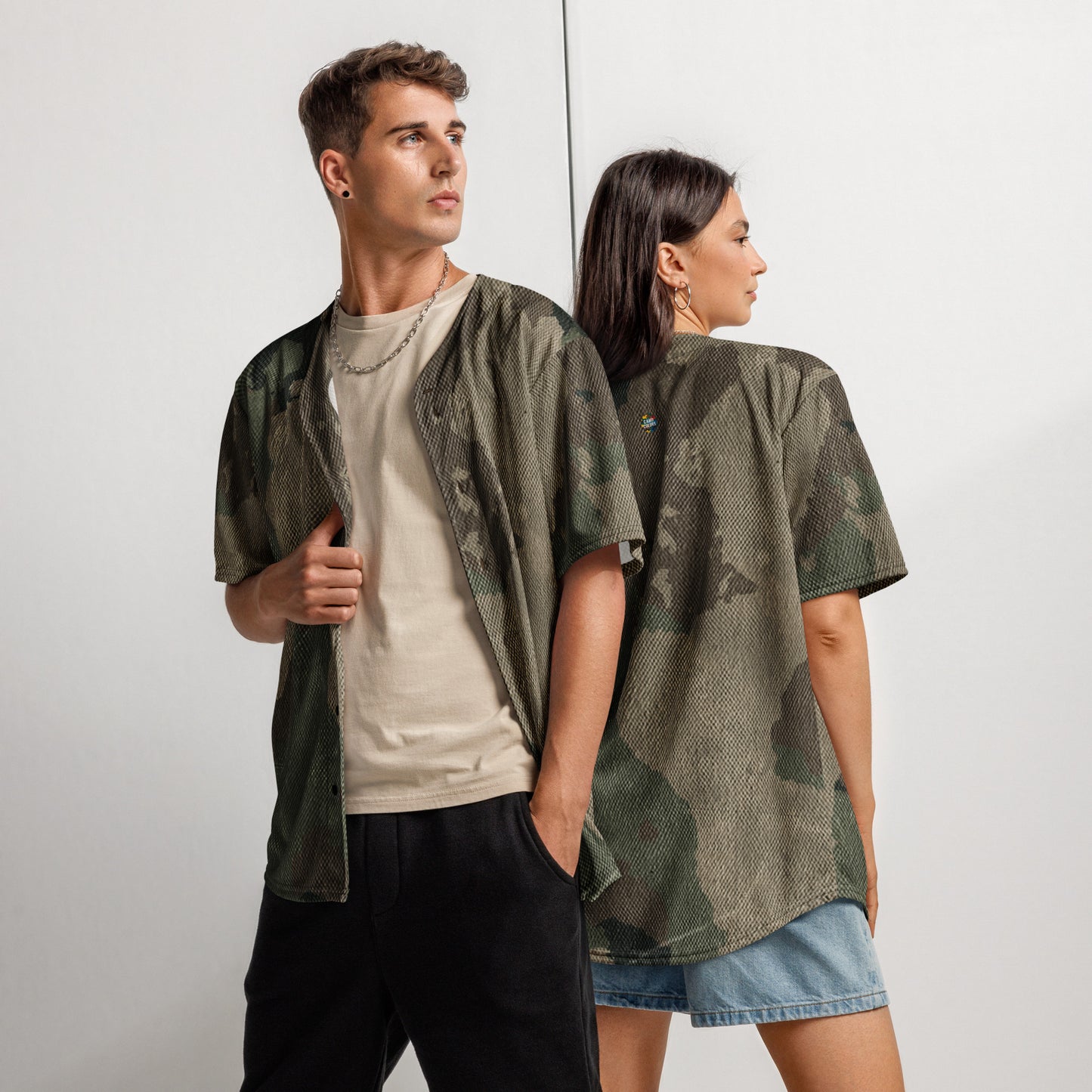 Baseball Jersey | Dirty Old Brown Camouflage