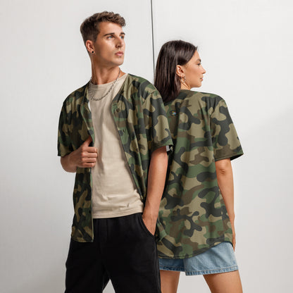 Baseball Jersey | Unisex | Military Brown Camouflage